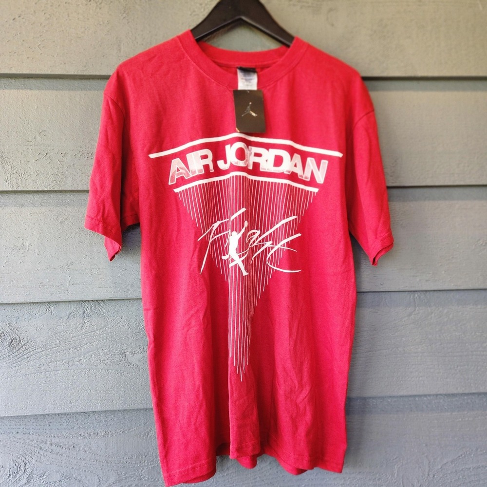 VTG Jordan Shirt Mens Medium Red Air Jordan Flight Graphic T-Shirt Tee 2006